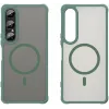 Coque arrière Phonesta AirFrost avec MagSafe pour Sony Xperia 1 VII - Vert mat 2