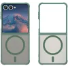 Coque arrière Phonesta AirFrost avec MagSafe pour Samsung Galaxy Z Flip 7 - Vert mat 2