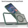 Coque arrière Phonesta AirFrost avec MagSafe pour Samsung Galaxy Z Flip 7 - Vert mat 4