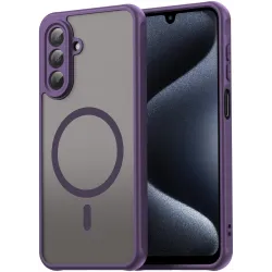 Coque arrière Phonesta AirFrost avec MagSafe pour Samsung Galaxy A17/A26 - Violet mat