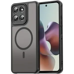 Coque arrière Phonesta AirFrost avec MagSafe pour Motorola Moto G56 - Noir mat