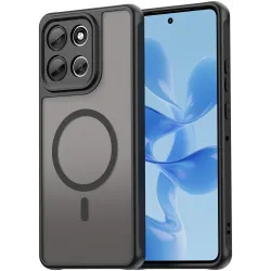 Coque arrière Phonesta AirFrost avec MagSafe pour Motorola Moto G86/G86 Power - Noir mat