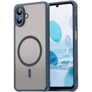 Coque arrière Phonesta AirFrost avec MagSafe pour Samsung Galaxy A07 4G - Bleu mat