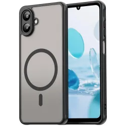 Coque arrière Phonesta AirFrost avec MagSafe pour Samsung Galaxy A07 4G - Noir mat