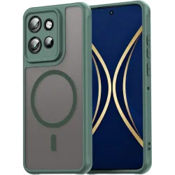 Coque arrière Phonesta AirFrost avec MagSafe pour Motorola Edge 60 Neo/Edge 50 Neo / ThinkPhone 25 - Vert mat