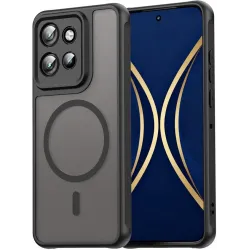 Coque arrière Phonesta AirFrost avec MagSafe pour Motorola Edge 60 Neo/Edge 50 Neo / ThinkPhone 25 - Noir mat