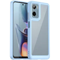 Coque arrière Phonesta Acrylic Hybrid pour Motorola Moto G05 / Moto E15 - Bleu