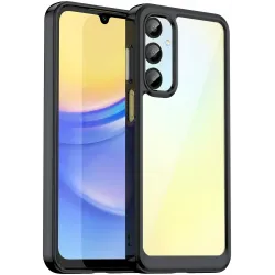 Coque arrière Phonesta Acrylic Hybrid pour Samsung Galaxy A26 - Noir