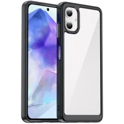 Coque arrière Phonesta Acrylic Hybrid pour Samsung Galaxy A06 4G - Noir