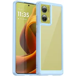 Coque arrière Phonesta Acrylic Hybrid pour Motorola Moto G85 - Bleu