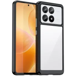 Coque arrière Phonesta Acrylic Hybrid pour Xiaomi Poco X6 Pro - Noir