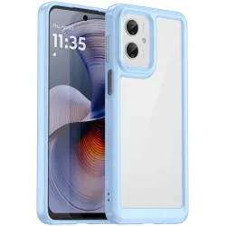 Coque arrière Phonesta Acrylic Hybrid pour Motorola Moto G55 - Bleu