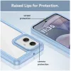 Coque arrière Phonesta Acrylic Hybrid pour Motorola Moto G55 - Bleu 6