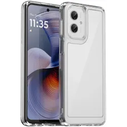 Coque arrière Phonesta Acrylic Hybrid pour Motorola Moto G55 - Transparent