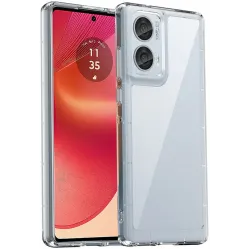 Coque arrière Phonesta Acrylic Hybrid pour Motorola Edge 50 Fusion - Transparent