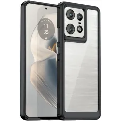 Coque arrière Phonesta Acrylic Hybrid pour Motorola Edge 50 Pro - Noir