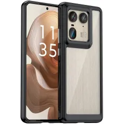 Coque arrière Phonesta Acrylic Hybrid pour Motorola Edge 50 Ultra - Noir