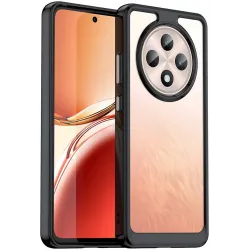 Coque arrière Phonesta Acrylic Hybrid pour Oppo Reno12 F/Reno12 FS - Noir