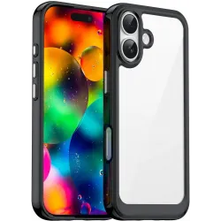 Coque arrière Phonesta Acrylic Hybrid pour Apple iPhone 17 - Noir
