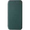Coque portefeuille Phonesta Carbon Fiber Skin pour OnePlus 13 - Vert foncé 8
