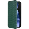Coque portefeuille Phonesta Carbon Fiber Skin pour OnePlus 13R - Vert foncé 8