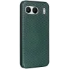 Coque portefeuille Phonesta Carbon Fiber Skin pour OnePlus Nord 4 - Vert foncé 2