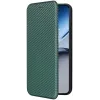Coque portefeuille Phonesta Carbon Fiber Skin pour OnePlus Nord 4 - Vert foncé 10