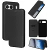 Coque portefeuille Phonesta Carbon Fiber Skin pour OnePlus Nord 4 - Noir 9
