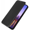 Coque portefeuille Phonesta Carbon Fiber Skin pour Samsung Galaxy A16 - Noir 5