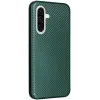 Coque portefeuille Phonesta Carbon Fiber Skin pour Samsung Galaxy A26 - Vert foncé 9