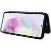Coque portefeuille Phonesta Carbon Fiber Skin pour Samsung Galaxy A36 - Noir 3