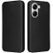 Coque portefeuille Phonesta Carbon Fiber Skin pour Xiaomi Poco X7 Pro - Noir