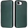 Coque portefeuille Phonesta Carbon Fiber Skin pour Apple iPhone 17e/16e - Vert foncé