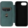 Coque portefeuille Phonesta Carbon Fiber Skin pour Apple iPhone 17e/16e - Vert foncé 2