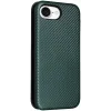 Coque portefeuille Phonesta Carbon Fiber Skin pour Apple iPhone 17e/16e - Vert foncé 7