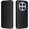 Coque portefeuille Phonesta Carbon Fiber Skin pour Xiaomi Redmi Note 14 Pro 4G - Noir