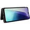 Coque portefeuille Phonesta Carbon Fiber Skin pour Xiaomi Redmi 14C / Xiaomi Poco C75 - Noir 3