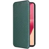 Coque portefeuille Phonesta Carbon Fiber Skin pour Motorola Edge 50 Fusion - Vert foncé 6