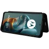 Coque portefeuille Phonesta Carbon Fiber Skin pour Motorola Moto G05 / Moto E15 - Noir 3