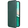 Coque portefeuille Phonesta Carbon Fiber Skin pour Asus Zenfone 12 Ultra - Vert foncé 2
