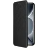Coque portefeuille Phonesta Carbon Fiber Skin pour Xiaomi Redmi Note 15 Pro Plus / Xiaomi Poco M8 Pro - Noir 1