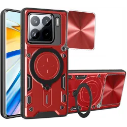 Coque arrière Phonesta CamLock pour Xiaomi 15 - Rouge