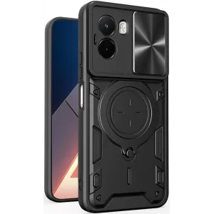 Coque arrière Phonesta CamLock pour Xiaomi Poco M7 - Noir