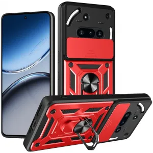 Coque arrière Phonesta CamShield pour Nothing Phone (3a) - Rouge
