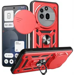 Coque arrière Phonesta CamShield pour Nothing Phone (3a) Pro - Rouge