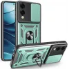Coque arrière Phonesta CamShield pour Samsung Galaxy S25 Edge - Vert 0