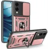Coque arrière Phonesta CamShield pour Samsung Galaxy S25 Edge - Or rose 0