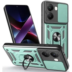 Coque arrière Phonesta CamShield pour Xiaomi Poco X7 Pro - Vert