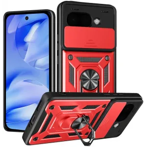 Coque arrière Phonesta CamShield pour Google Pixel 9a - Rouge