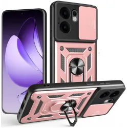 Coque arrière Phonesta CamShield pour Oppo Reno13 F 4G/5G / Reno13 FS 5G - Or rose
